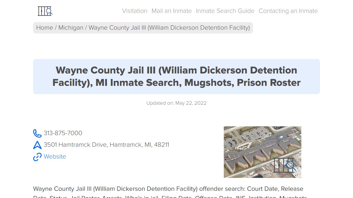 Wayne County Jail III (William Dickerson Detention ...